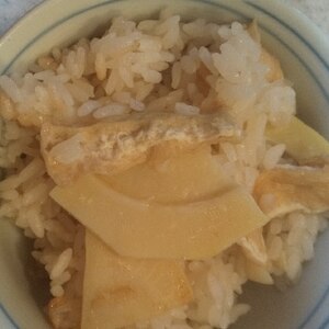 旬のたけのこで！　白だしを使ってたけのこご飯